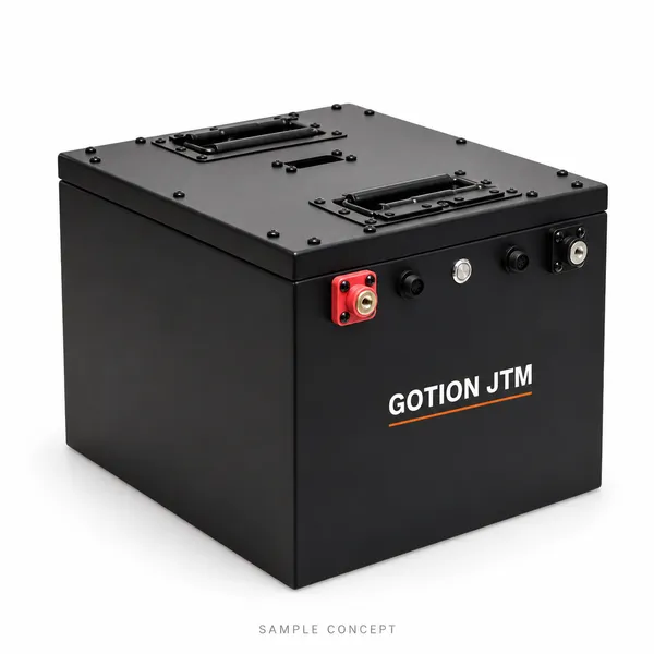 GOTION JTM Dual-handle golf battery design — Design illustration