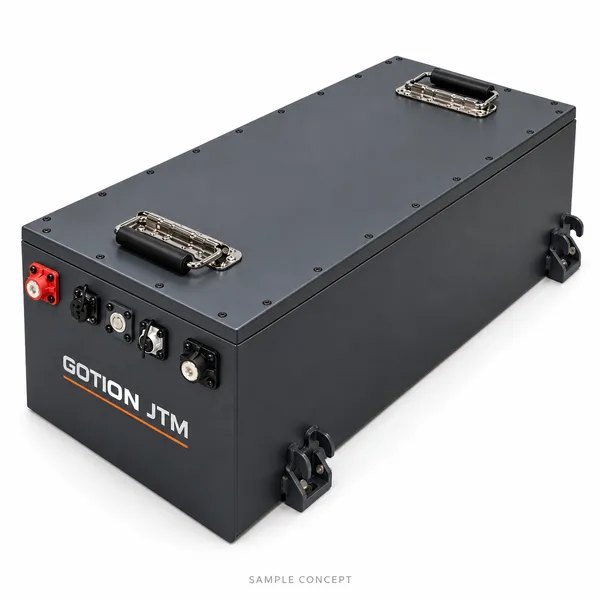 GOTION JTM Long-format golf battery design — Design illustration
